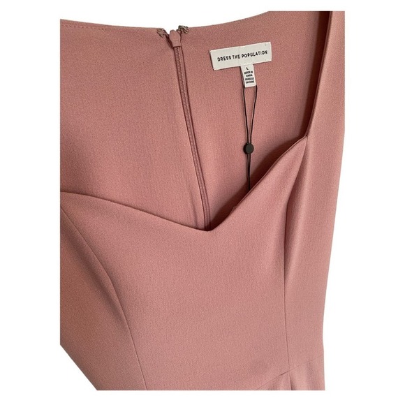 NWT Dress Population Elle Dress Blush - Picture 8 of 11